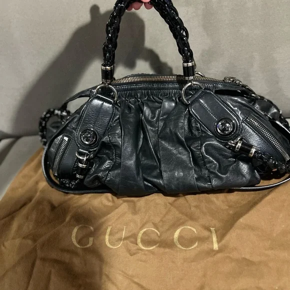 Authentic Black Gucci Galaxy Hobo Bag - Picture 8 of 10